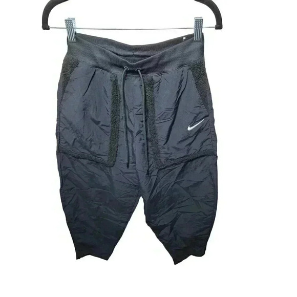 Nike Women's Small Sportswear Essential Woven High Rise Pants Black DQ6809-010 - Picture 8 of 10